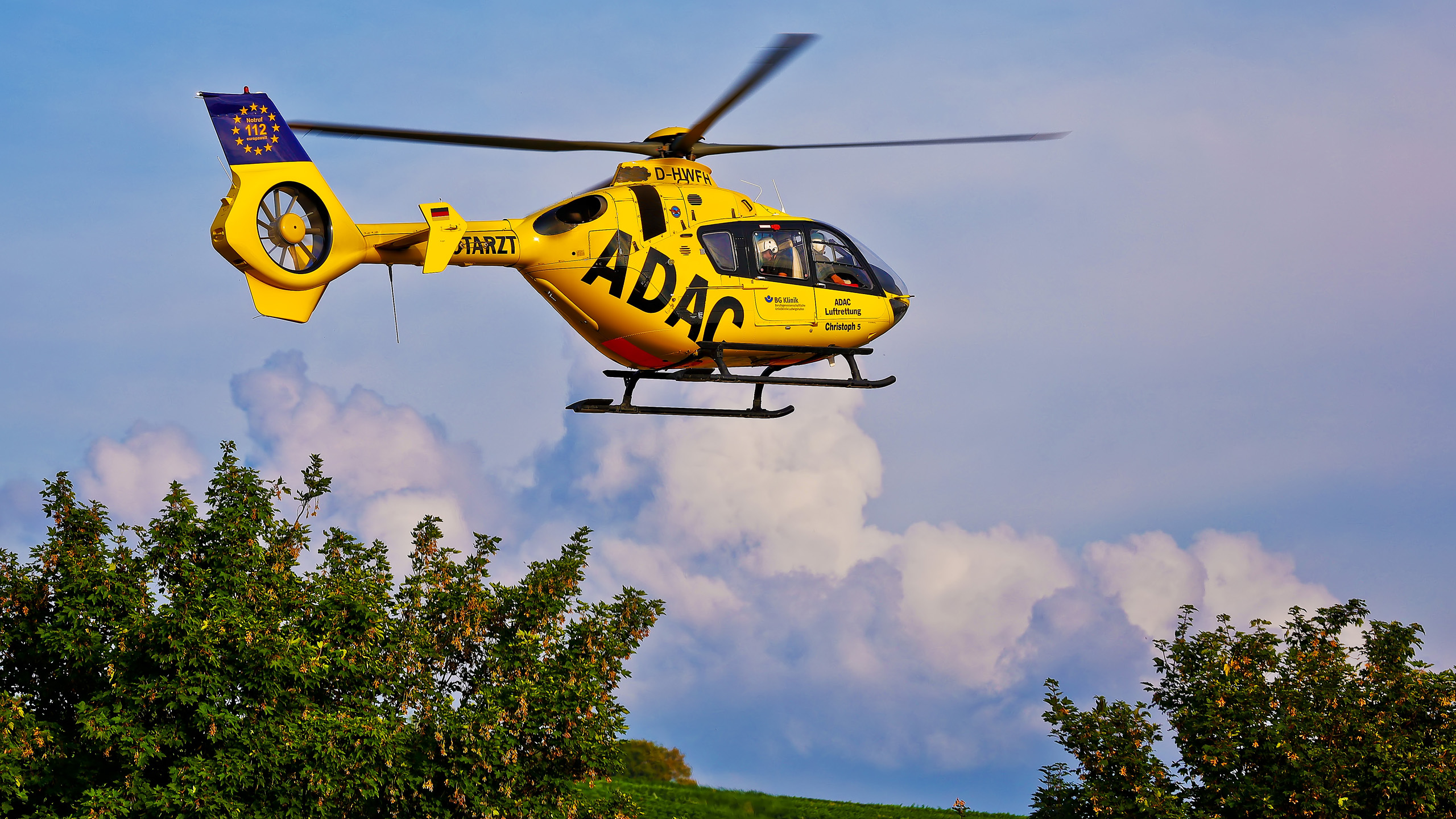 Christoph 5 beim Start